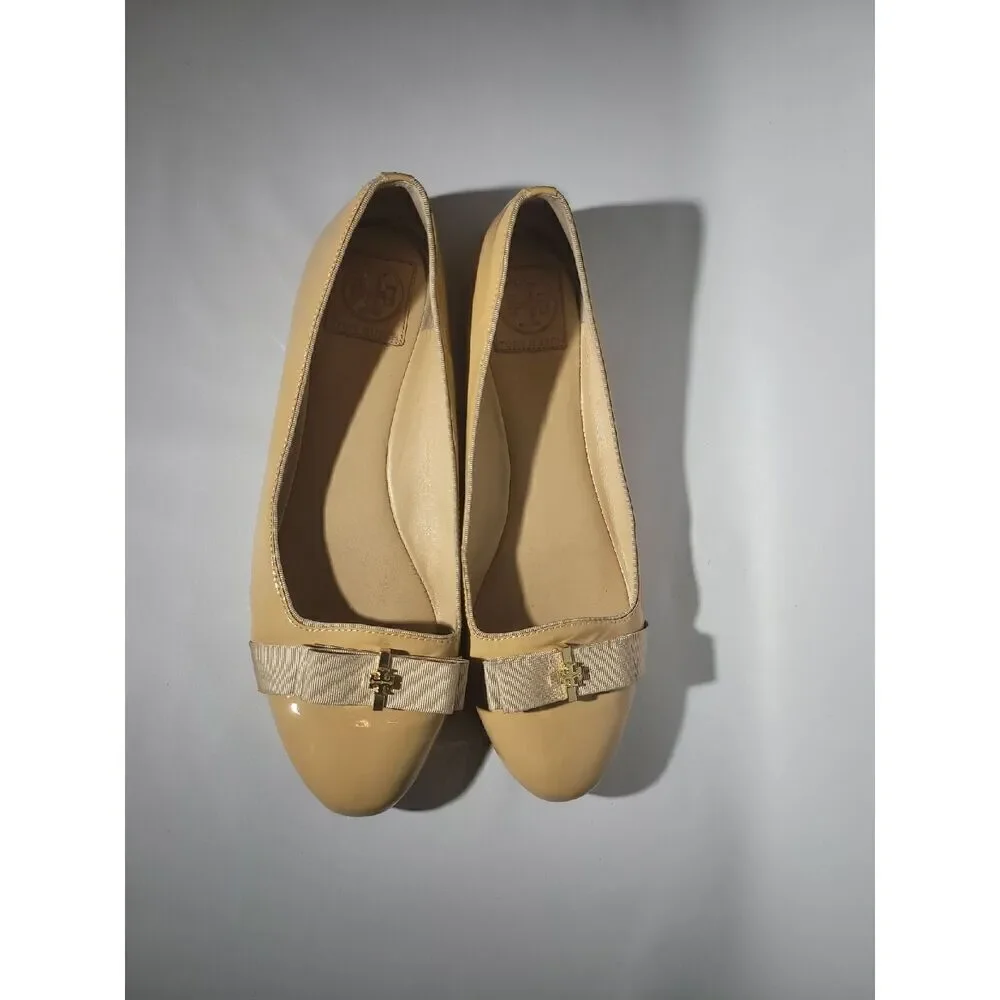 Tory Burch Tan Patient Flats 10.5M